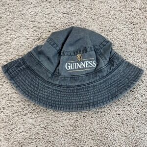Guinness Bucket Hat‎ Headshots M/L Gray Embroidered Logo St. Patrick's Day Irish